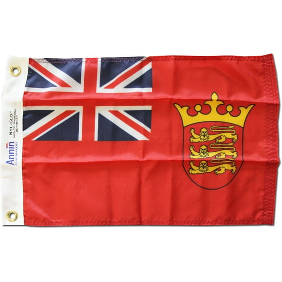 Jersey - 12"X18" Nylon Flag (Red Ensign)