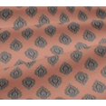 thumbnail image 5 of oneOone Viscose Jersey Fabric Leaves Block Print Fabric By Yard 60 Inch Wide, 5 of 5