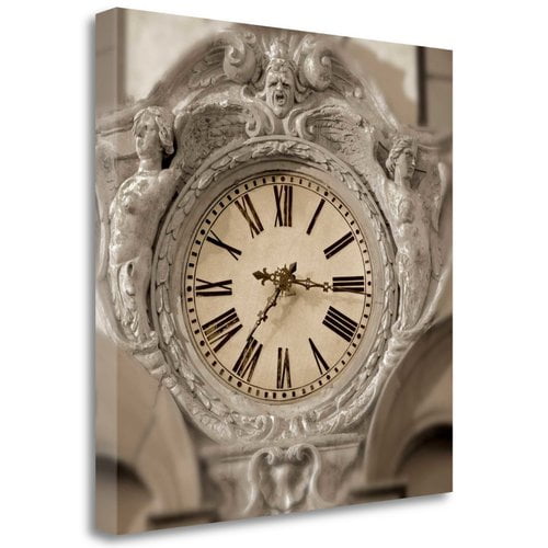 Tangletown Fine Art Il Grande Orologio - 2 Color By Alan Blaustein, Gallery Wrap Canvas