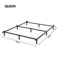COMASACH 7 Inch Metal Queen Bed Frame, Bed Base for Box Spring, Heavy