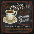 thumbnail image 2 of Knutsen, Conrad 20x20 Gold Ornate Wood Framed with Double Matting Museum Art Print Titled - The Coffee House, 2 of 4
