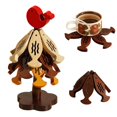 thumbnail image 1 of New Tree Trivet Set - 3 Trivets & 1 Stand (Christmas Tree Design) Christmas Decor for Kitchen Dining Tables (Red-1pc)23.5*13cm, 1 of 5