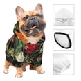 thumbnail image 3 of KLL Watercolor Tropical Flowers for Basic Dog Hoodie - Pet Hoodie Sweater with Leash Hole - Cute Dog Sweatshirt - Pet Clothes Hooded Sweatshirt for Dog & Cat -Small, 3 of 8