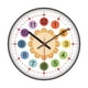 thumbnail image 1 of Reloj de pared para niños, reloj de arte moderno, reloj decorativo sin tictac para niños. 12 pulgadas, 1 of 9