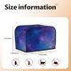 thumbnail image 4 of Funda para tostadora Galaxy de 2 rebanadas, funda protectora contra el polvo y las huellas dactilares para pan, de poliéster, fundas para pequeños electrodomésticos de cocina, 4 of 6
