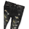 thumbnail image 3 of Evolution in Design Boys' Bright Rip Slim Fit Jeans Color: black/yellow Size: 18, 3 of 3