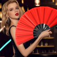 thumbnail image 4 of Paper Fans Set – Timeless Craftsmanship for Home and Events Polyester Fabric Durable Versatile Display Accessory for Living Room Bedroom Doorway, 4 of 6