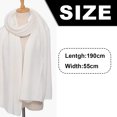 thumbnail image 2 of Bufanda para hombre y mujer, bufanda de invierno, suave, tacto de cachemira, unisex, para hombre y mujer, bufanda de otoño e invierno, suave, clásica, cálida, 2 of 5