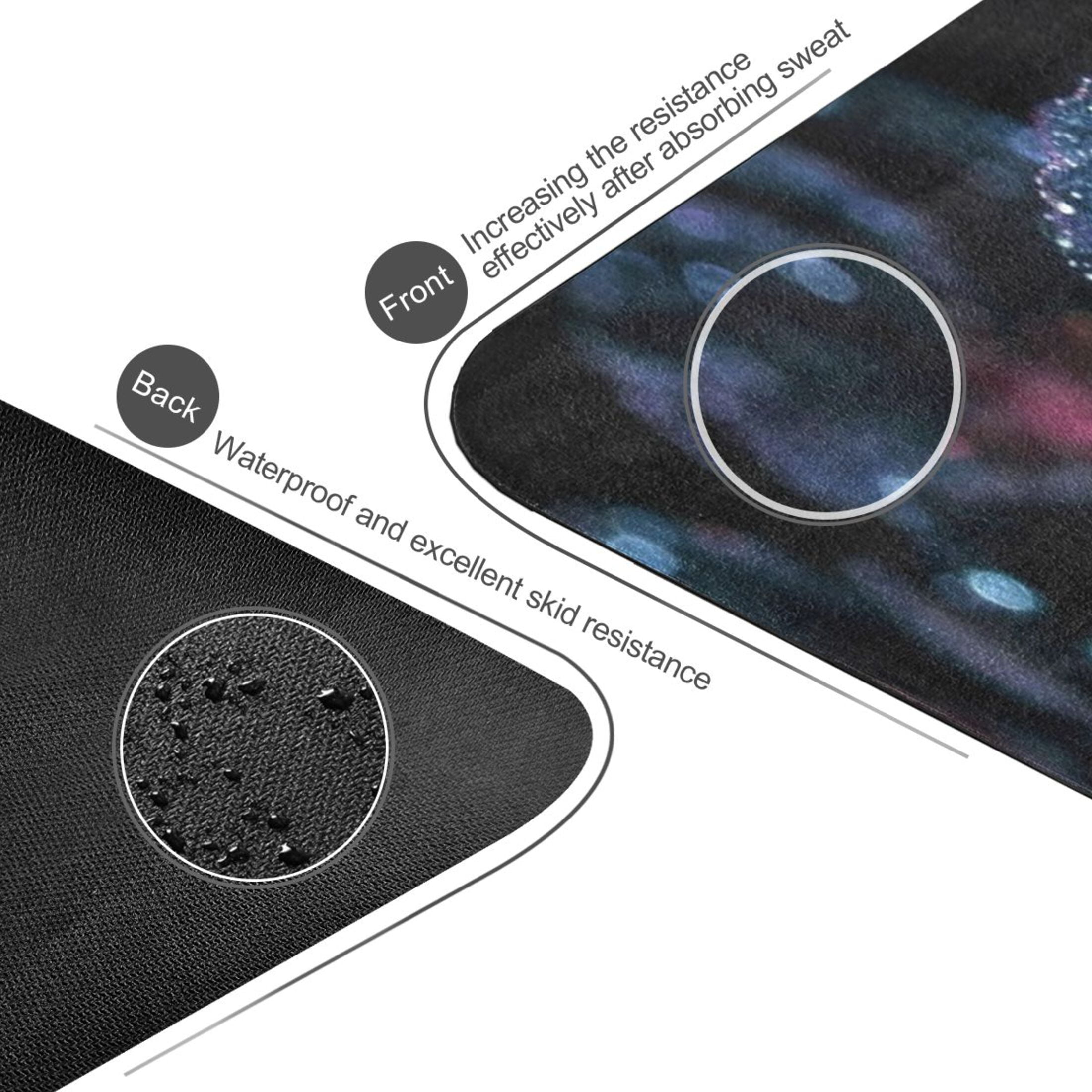 BZSMCE Yoga Mat Women Fitness Mat Galactic Bloom Pattern