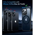 thumbnail image 2 of Temdan Magnetic Compatible with iPhone 16 Pro Max Case, [Built-in Invisible Kickstand][Compatible with MagSafe] [Military Grade Shockproof] Slim Thin Phone Case for iPhone 16 Pro Max 6.9" ,Black Matte, 2 of 5