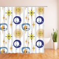 thumbnail image 2 of Mid Century Shower Curtain Atomic Starbursts Retro Abstract Geometric Space Geometric Vintage Classic 1950S 1960S Iconic Pattern Modern Sputnik Home Decor Fabric Bath Curtain with Hook, 2 of 3