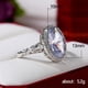 thumbnail image 5 of Regalo Piedra Mujeres Anillo Joyería Compromiso Blanco Anillos de boda, 5 of 7