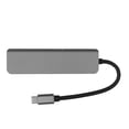 thumbnail image 2 of 5 In 1 Type C Hub, Support 4K 30Hz Gray Multifunction USB Docking Station  For Keyboards Grey, 2 of 8