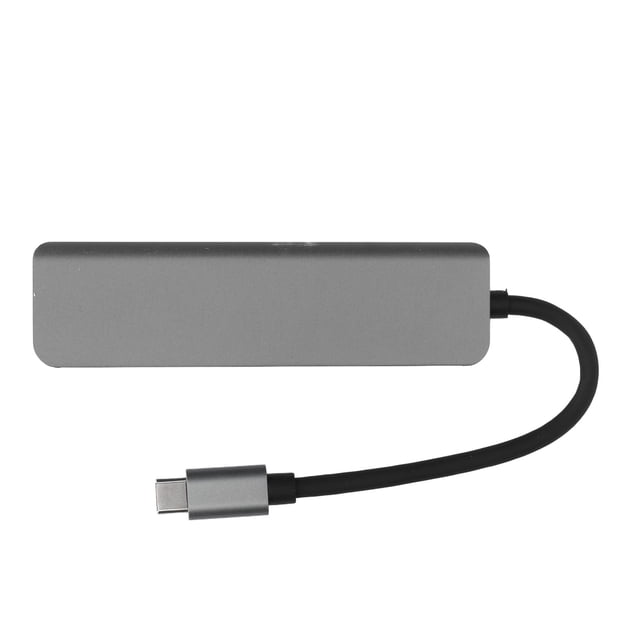 Hub tipo C Bling Bling 5 en 1 gris