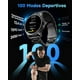 thumbnail image 4 of TOOBUR Reloj Inteligente Hombre con Bisel Metálico, Smartwatch con 100 Deportes, Recibir y Contestar Llamadas, Podómetro y Pulsómetro, IP68 Impermeable Nadar, Compatible con Android iOS, 4 of 5