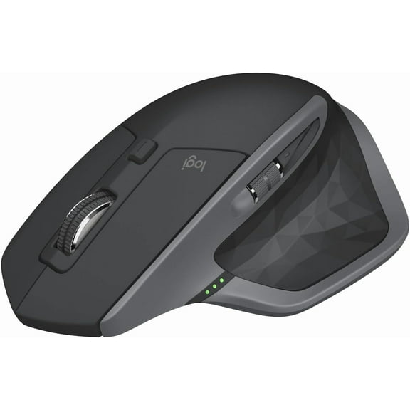 Logitech MX Master 2S Bluetooth Edition Wireless Mouse – Use on Any Surface, Hyper-Fast Scrolling, Ergonomic, Rechargeable, Control Up to 3 Apple Mac and Windows Computers - Graphite