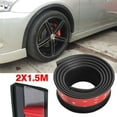 thumbnail image 3 of ZXMT 2pcs 5ft Universal Fender Flares Protector Wheel Moulding Strip Stick Rubber(Black), 3 of 6