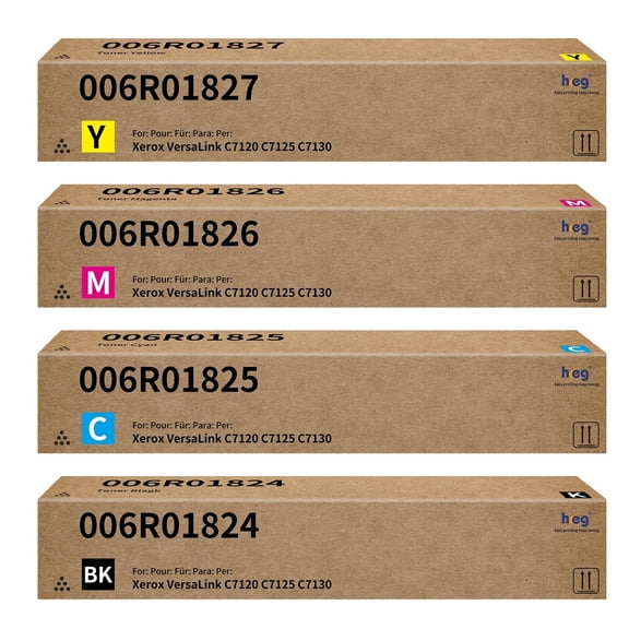 C7120 C7125 C7130 toner Extra High Capacity Compatible for 006R01824 006R01825 006R01826 006R01827 Xerox VersaLink C7120 C7125 C7130 Printer(4 Pack)