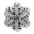 thumbnail image 3 of 925 Sterling Silver Charm For Bracelet Snowflake Bead Holiday Celebration, 3 of 8