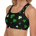 thumbnail image 4 of Honeeladyy Sales St. Patrick's Day Tank Tops for Women Shamrock Print Sleeveless Vest Short Top Basic Athletic Tanks Yoga Undershirt, 4 of 7