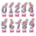 thumbnail image 1 of 13pcs/set Birthday Balloons Rainbow Number Foil Balloons Kids 1st Birthday Party Decorations Balloons Happy Birthday Balloon, 1 of 4
