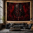 thumbnail image 6 of Intense Demonic Skull in Fiery Abyss, Dramatic Fantasy for Dark Art Fans, Dark Fantasy Decor, Halloween Gift, Tapestry Wall Hanging for Gaming Room and Bedroom, 6 of 7
