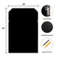 thumbnail image 5 of WallBeyond Wood Rustic Bathroom Wall Mirror, Decoration for Living Room or Bedroom Vanity Mirror, 20" × 30", Black, 5 of 5