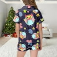 thumbnail image 5 of MIASHUI Ensembles de Pyjamas 2 Pcs pour Enfants, Ensembles de Vêtements de Nuit Imprimés Mignons pour Tout-Petites Filles, Bleu Foncé, 6-7 Ans, 5 of 5