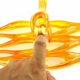 thumbnail image 3 of 2 Pieces Orange Finger Joints Massager Hand Handheld Blood Circulation Tool Stress Relief Plastic Care Relax Double Rubber Roller Massage, 3 of 7