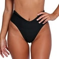 thumbnail image 2 of Sngxgn Women's Bikini Bottom Full Coverage Swim Briefs(Black,M), 2 of 8