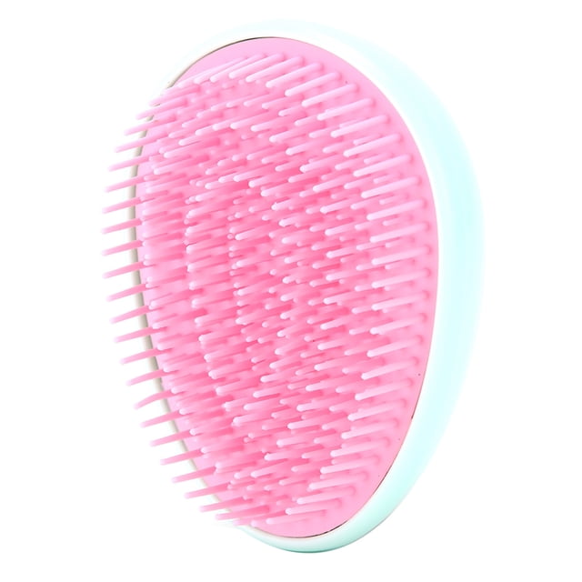 Hair Brush Comb, Easy To Hold Fatigue Relieving Round Comb Teeth Hair Brush Soft Silicone Comfortable For Office For Salon For Home