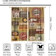 thumbnail image 2 of Coffee Kitchen Curtains,Vintage Coffee Theme Coffee Shop Design Window Treatments for Bedroom Living Room Café Window Drapes 2 Panels Set,Total Size 42 x 54 Inch, 2 of 6