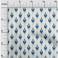 thumbnail image 2 of oneOone Cotton Cambric Blue Fabric Ikat Sewing Material Print Fabric By The Yard 42 Inch Wide, 2 of 6