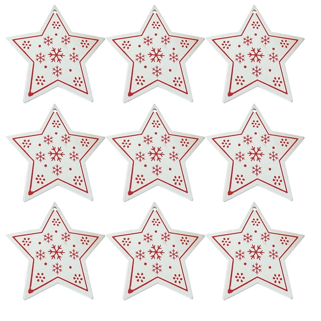 Injueey Paquete de 100 adornos colgantes Material de primera Colgante de Artesanía Diseño único Decoración navideña Rodajas de Kits de decoración para fiestas TYPE3 NO3 Injueey HA059725-07B