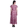 thumbnail image 3 of Moomaya Robe Longue Maxi pour Femmes à Manches Courtes, Robe Formelle/décontractée avec Poches P-TTG, 3 of 6