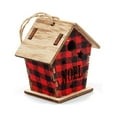 thumbnail image 1 of Visland Pendentif de Cabane en Rondins de Noël Incliné/vertical Rouge à Carreaux Robuste Réutilisable Cadeaux Mise en Scène Mini Décoration Maison Pendentif Maison en Bois Xmas Cadeaux de Fête, 1 of 8