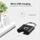 thumbnail image 1 of Cerradura con Huella Dactilar, Candado Inteligente, Candado de Puerta Impermeable, Candado Antirrobo Portátil, Carga USB Sin Llave, 1 of 5