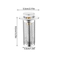 thumbnail image 2 of ¡Gran oferta! Tapón de fregadero de baño con receptor, tapón de fregadero con cesta de filtro de acero inoxidable, adecuado para agujeros de 1,3 ~ 2,1 pulgadas, 2 of 2