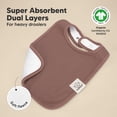 thumbnail image 4 of Baberos KeaBabies de algodón orgánico superabsorbentes, paquete de 8 unidades, 4 of 9