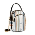 thumbnail image 7 of FORMRS Crossbody Bag for Women Quilted Travel Shoulder Cell Phone Purse with Chain Strap Handbag, Nautical Pattern, 7 of 7