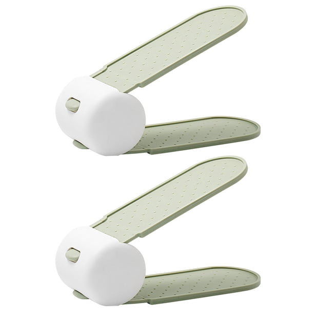 2 piezas de zapatos de doble capa barbanes Racks zapatos soporte de almacenamiento elegante estante de almacenamiento
