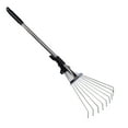 Rake Garden Leaf Tools Yard Leaves Metal Rakes Handle Grasstool