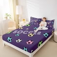 thumbnail image 4 of Homewish Kids Soccer Game Twin Sheet Sets,Colorful Football Twin Fitted Sheet,Sport Theme Flat Sheet For Boys,Microfiber Bedroom Decor,3 Pieces, 4 of 7