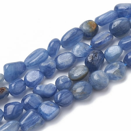 Natural Kyanite/Cyanite/Disthene Beads Strands Tumbled Stone 6~15x5~10x3~8mm Hole: 1mm 38~41pcs/strand 15.35~15.94 inch