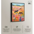 thumbnail image 2 of Horses in Beautiful Pasture II Canvas Trendy Western Print by Art Remedy, Black Frame, 24" x 36", 2 of 7