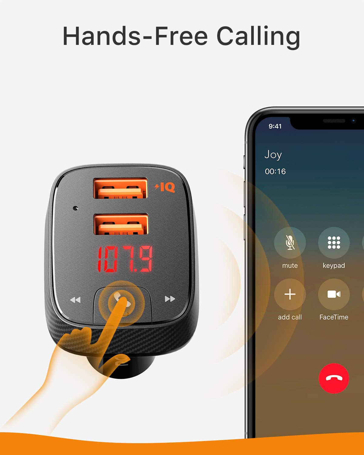 anker roav smartcharge f0 bluetooth fm transmitter