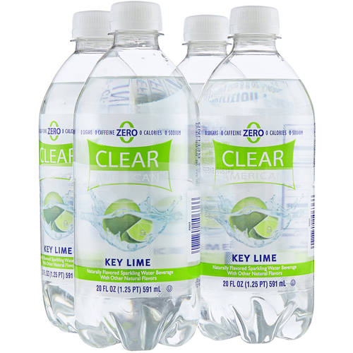 Clear American Key Lime Sparkling Water, 20 Fl. Oz., 4 Count