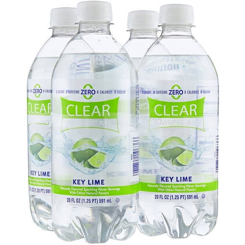Clear American Key Lime Sparkling Water, 20 Fl. Oz., 4 Count