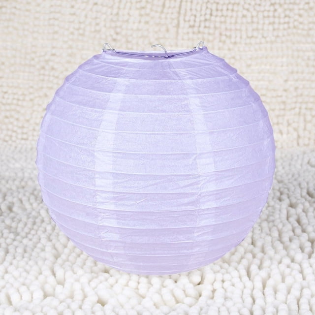Nvzi Faroles de papel decorativos, faroles de papel colgantes, faroles de interior y exterior para lámparas de hogar, fiestas, decoración de eventos (violeta claro, 6 piezas)