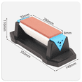 thumbnail image 1 of 3 Side 400/1000/3000 Grit Premium Ceramic Whetstone Knife Sharpener Stone with Edge Grip Holder and Non-Slip Base, 1 of 6